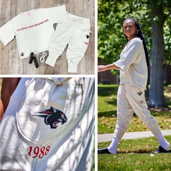 Free People Rare On Chill Tee & Jogger Set - Picture 1 of 10